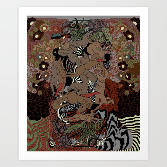 Beaded Nite Art Print