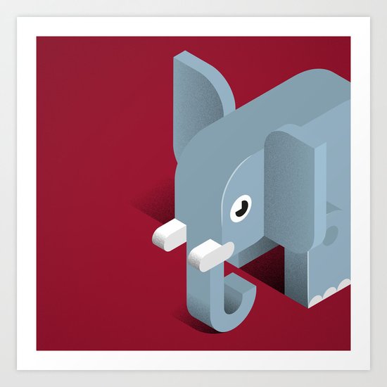 Elephant Art Print