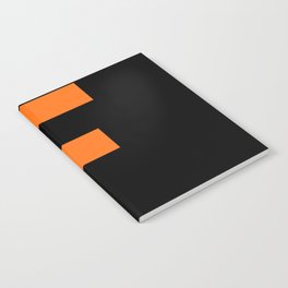 Letter F (Orange & Black) Notebook