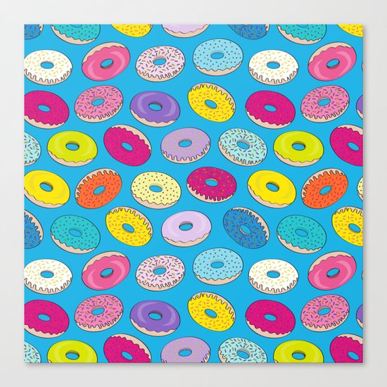 Donuts In The Sky By Everett Co Canvas Print