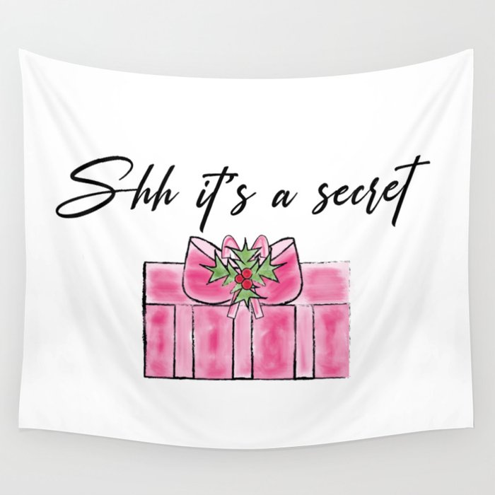 Pink christmas presents Wall Tapestry