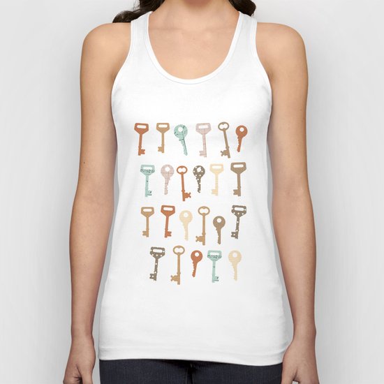 keys pattern Unisex Tank Top