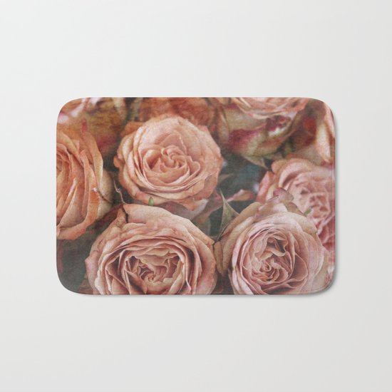 Roses orange Bath Mat