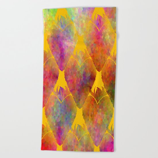 Berry Hearts Beach Towel