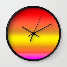 Vivid Colored Gradient Wall Clock