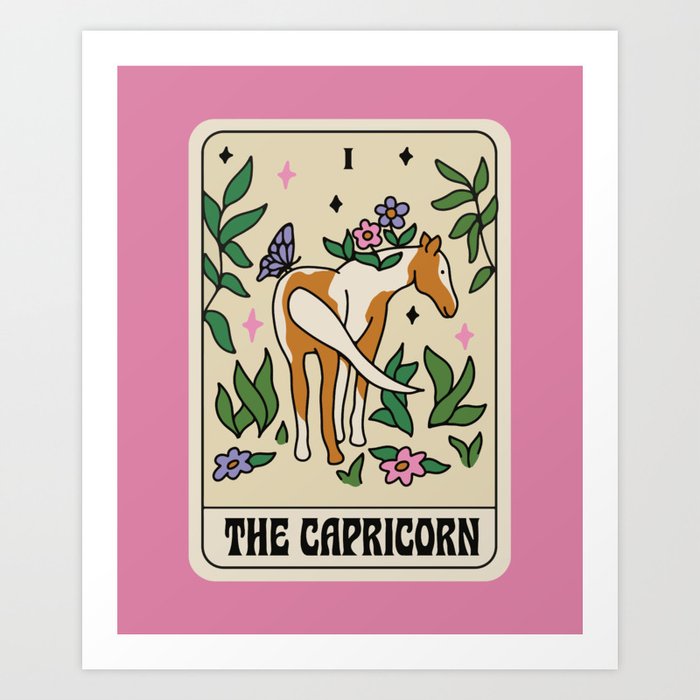 Capricorn Tarot Art Print