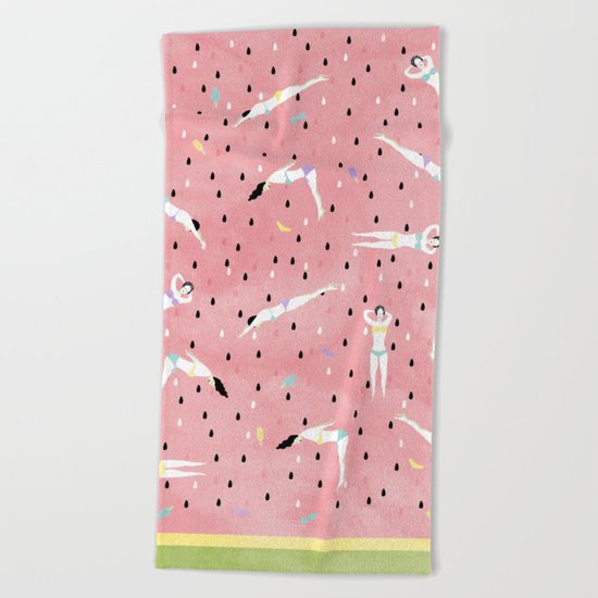 Watermelon Beach Party Beach Towel