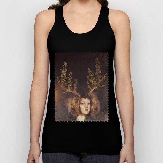 The Golden Antlers Unisex Tank Top