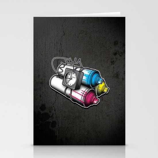 Graffiti Bombing Stationery Cards