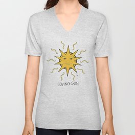 Loving Sun V Neck T Shirt