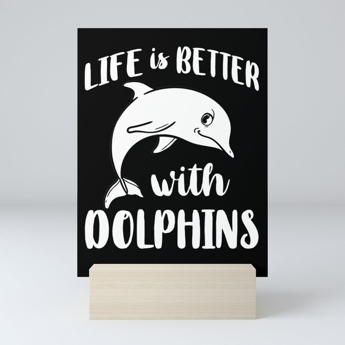 Dolphin Trainer Animal Lover Funny Cute Mini Art Print