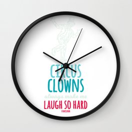 Circus clown laughing funny Artist Wall Clock