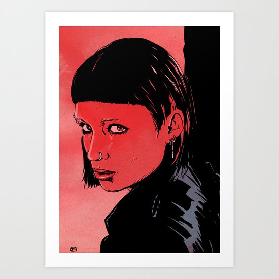 Lisbeth Salander Mara Rooney Art Print