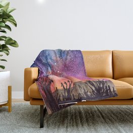 Galaxy Tree Throw Blanket