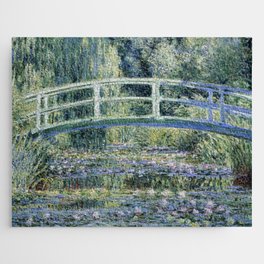 Water Lilies and Japanese Bridge  Jigsaw Puzzle