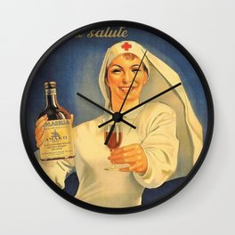 1918 Extremely Rare Amaro Aperitif Gino Boccasile Isolabella Vintage Advertising Food & Wine Poster Wall Clock