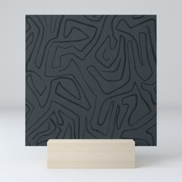 Abstract black art Mini Art Print