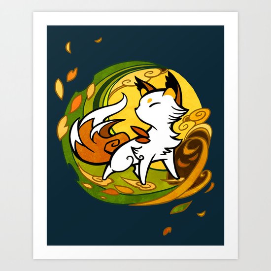 Autumn Fox Art Print