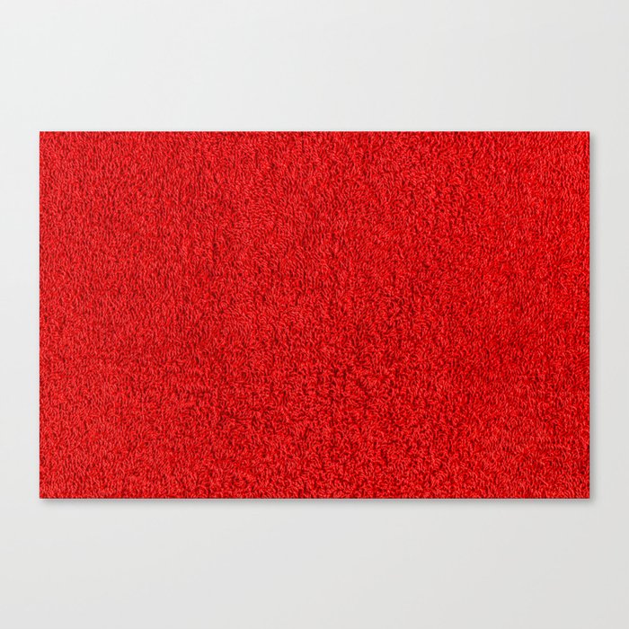 Blood Red Hotel Shag Pile Carpet Canvas Print