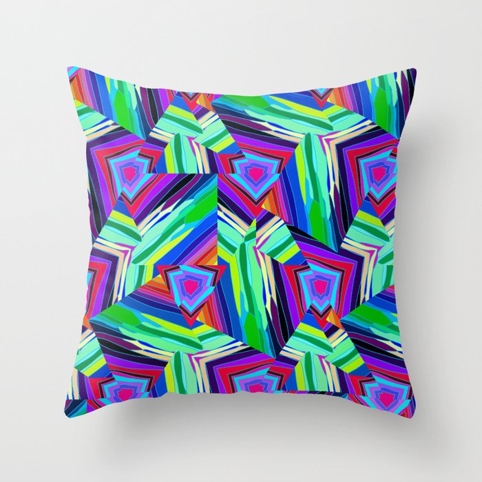 Colorful Mismatch Throw Pillow