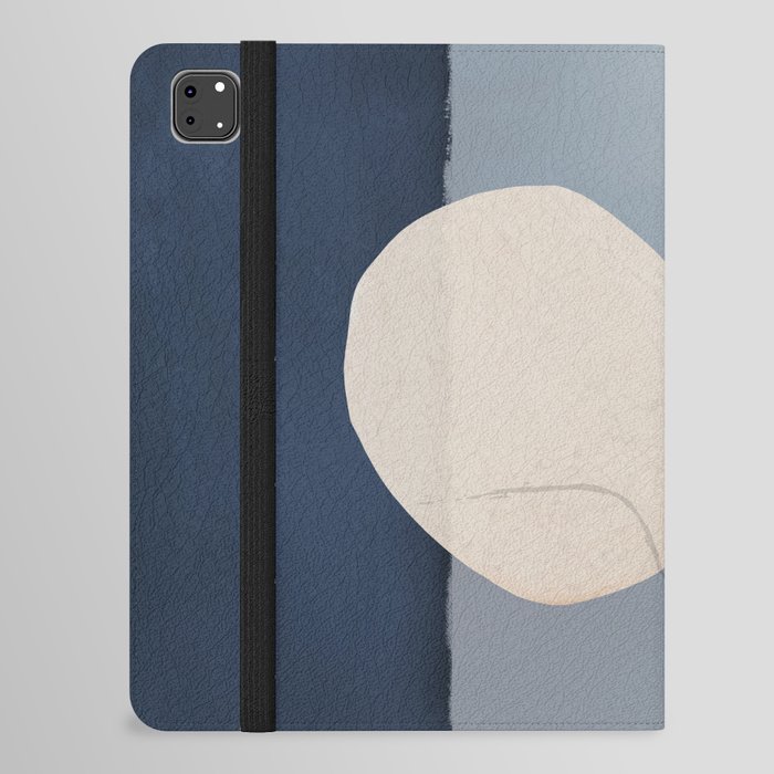Blue Abstract Print, Abstract-026 iPad Folio Case