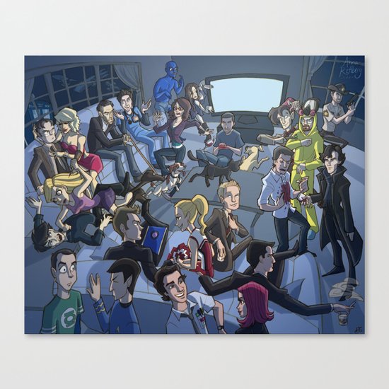 TV Canvas Print
