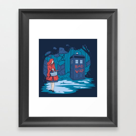 Big Bad Wolf Framed Art Print