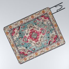 N132 - Heritage Oriental Traditional Vintage Moroccan Style Design Picnic Blanket