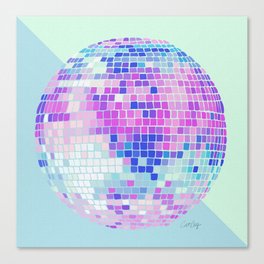 Disco Ball – Indigo Canvas Print