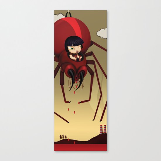 Travel by spider Canvas Print