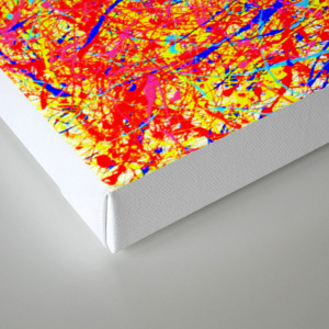 Abstract Jackson Pollock Painting Titled Stimulates 5 Canvas