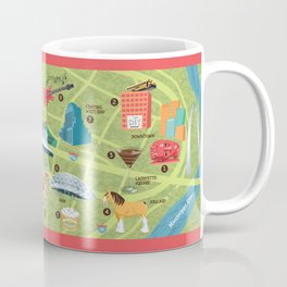 Illustrated Map of St. Louis Coffee Mug