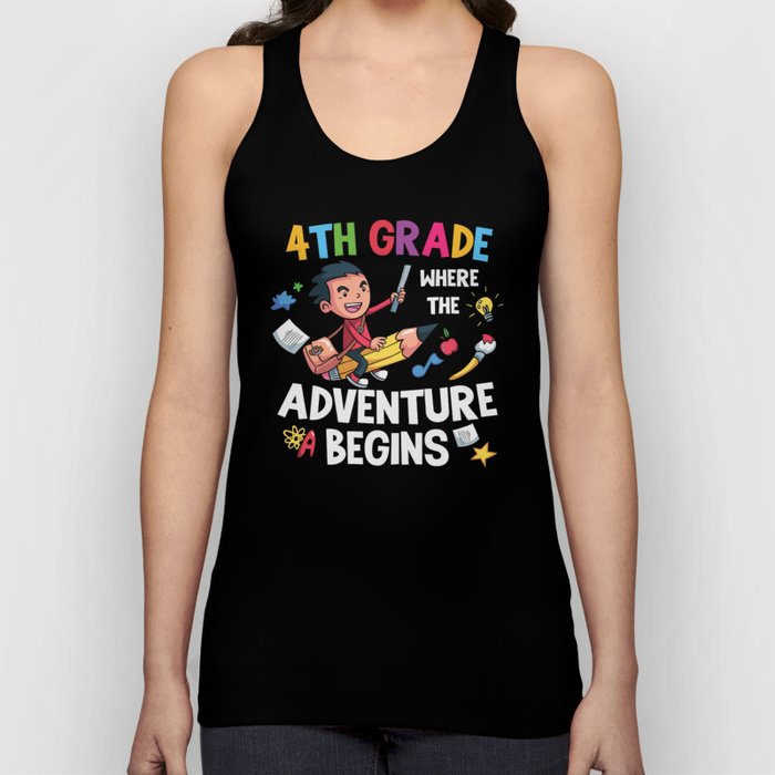 4th Grade Where The Adventure Begins Tank Top