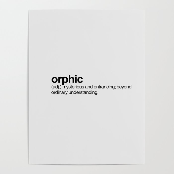 orphic Poster