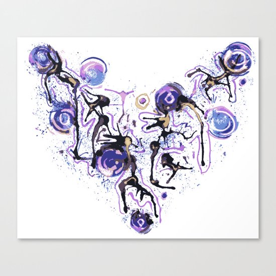 Watercolor Necklace Canvas Print