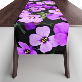 Purple flowers Table Runner