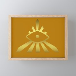 Brilliant Eye in Gold Framed Mini Art Print