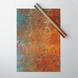 Vintage Rust, Copper and Blue Wrapping Paper