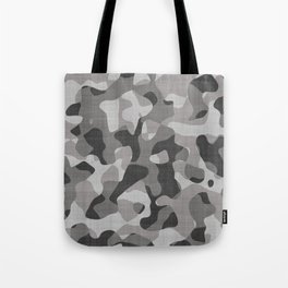Black And White Camouflage Military Pattern Tote Bag