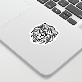 Lion's head geometric Sticker