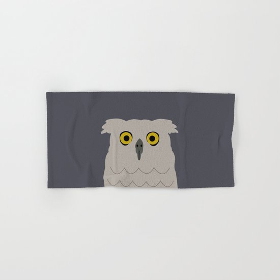 Wide Eyed Owl Hand & Bath Towel