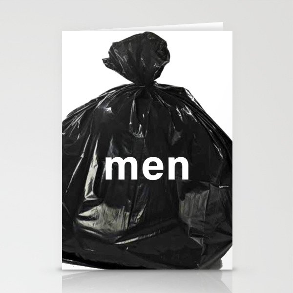 Men are Trash Stationery Cards