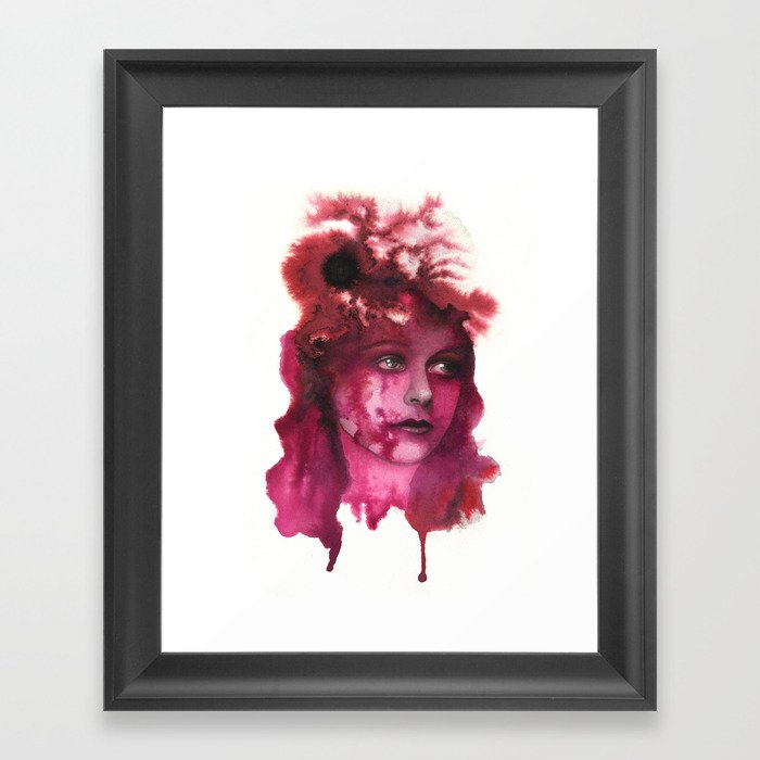 Blood Lady #1 Framed Art Print