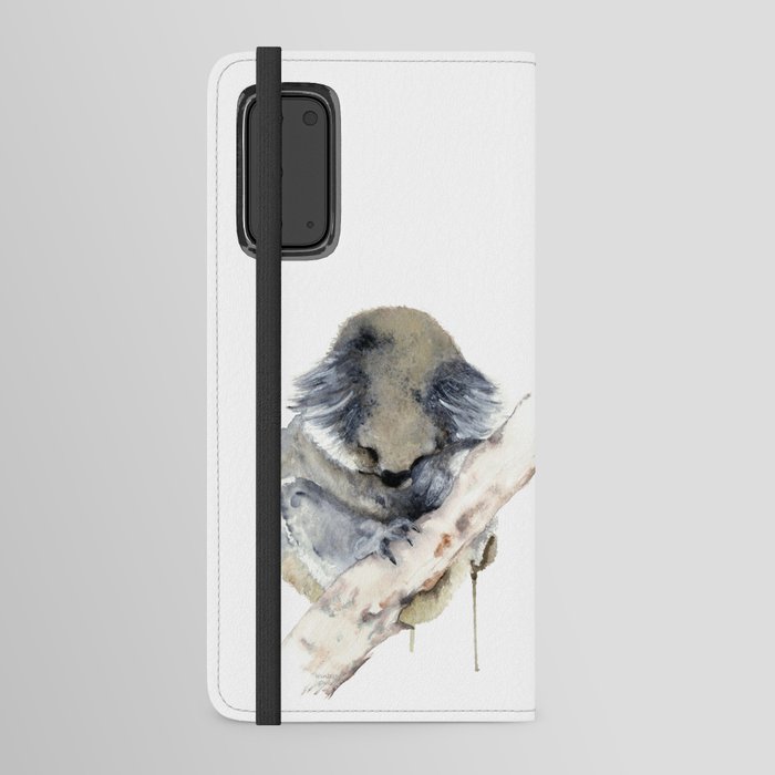 Koala sleeping Android Wallet Case