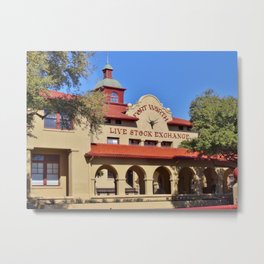 Fort Worth Live Stock Exchange Metal Print | Texas, Photo, Historic, Architecture, Fortworth, Stockyards 