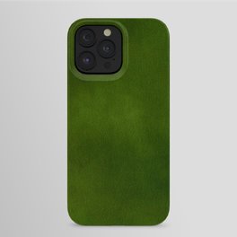 Green Color Velvet iPhone Case