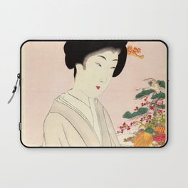 Bride and Nuptial Sake (Toyohara Chikanobu) Laptop Sleeve