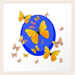 yellow butterfly art prints for any decor style society6