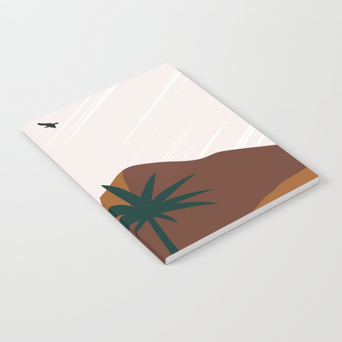 Summer In The Desert, Modern Abstract Boho Design Notebook