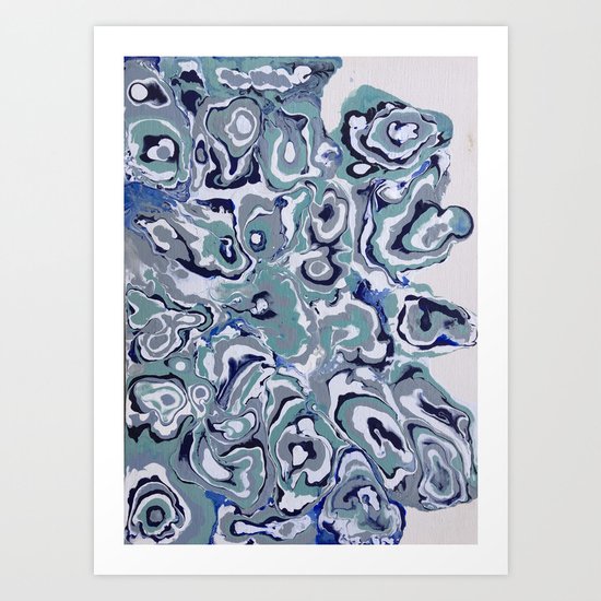 Oysters abstract Art Print
